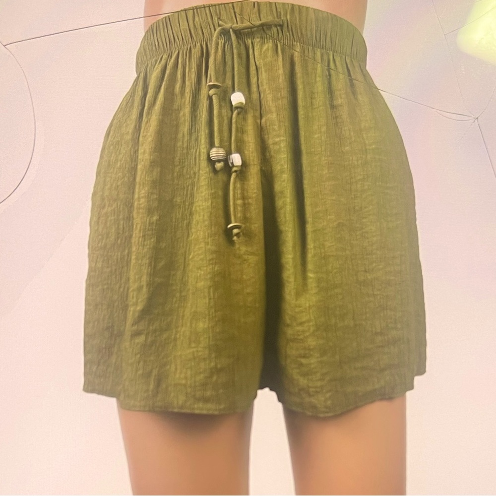 Zara beaded drawstring short